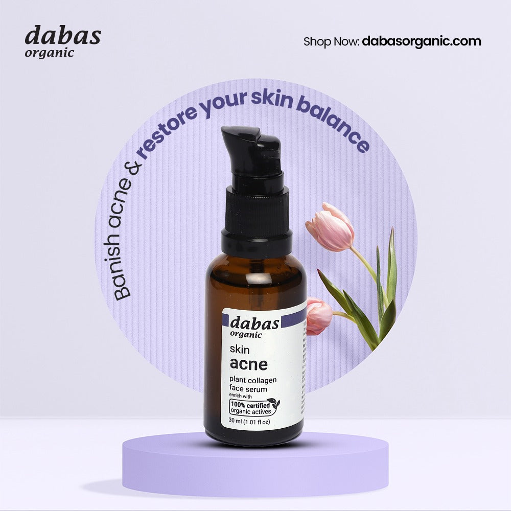 Dabas Organic Salicylic acid with Tea Tree  for Acne Clear, Bright Skin | Fades Blemishes & Dark Spots | With Alovera and Mashroom Extract