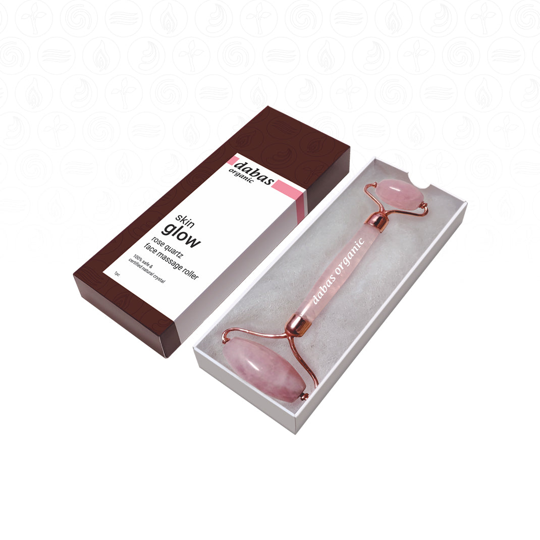 Skin Glow Rose Quartz Face Massage Roller - 1 Piece