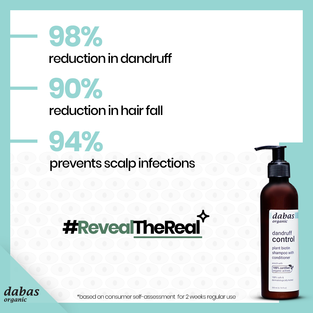 Dandruff Control Plant Biotin Shampoo with Conditioner