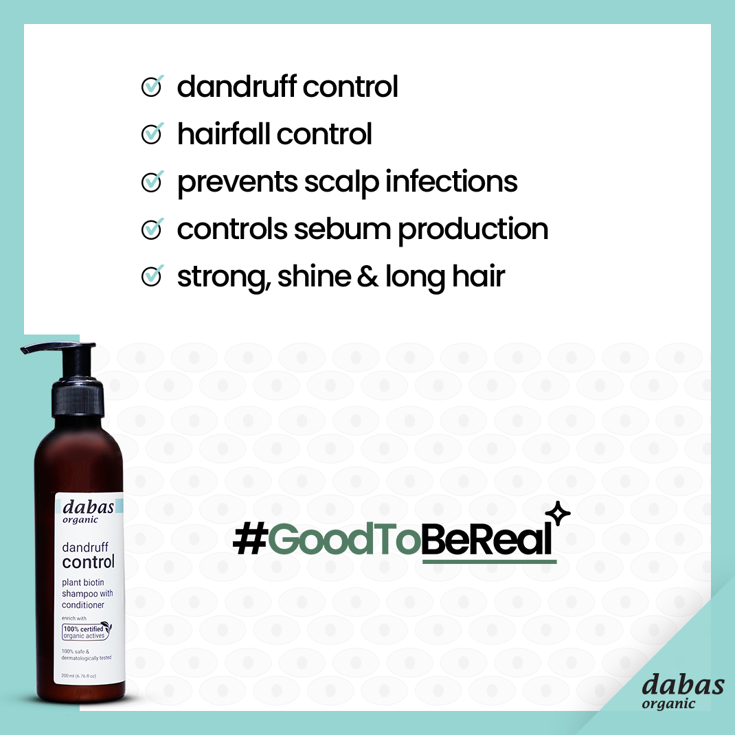 Dandruff Control Plant Biotin Shampoo with Conditioner