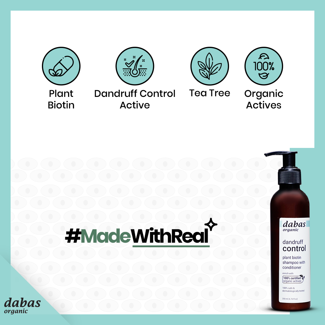 Dandruff Control Plant Biotin Shampoo with Conditioner