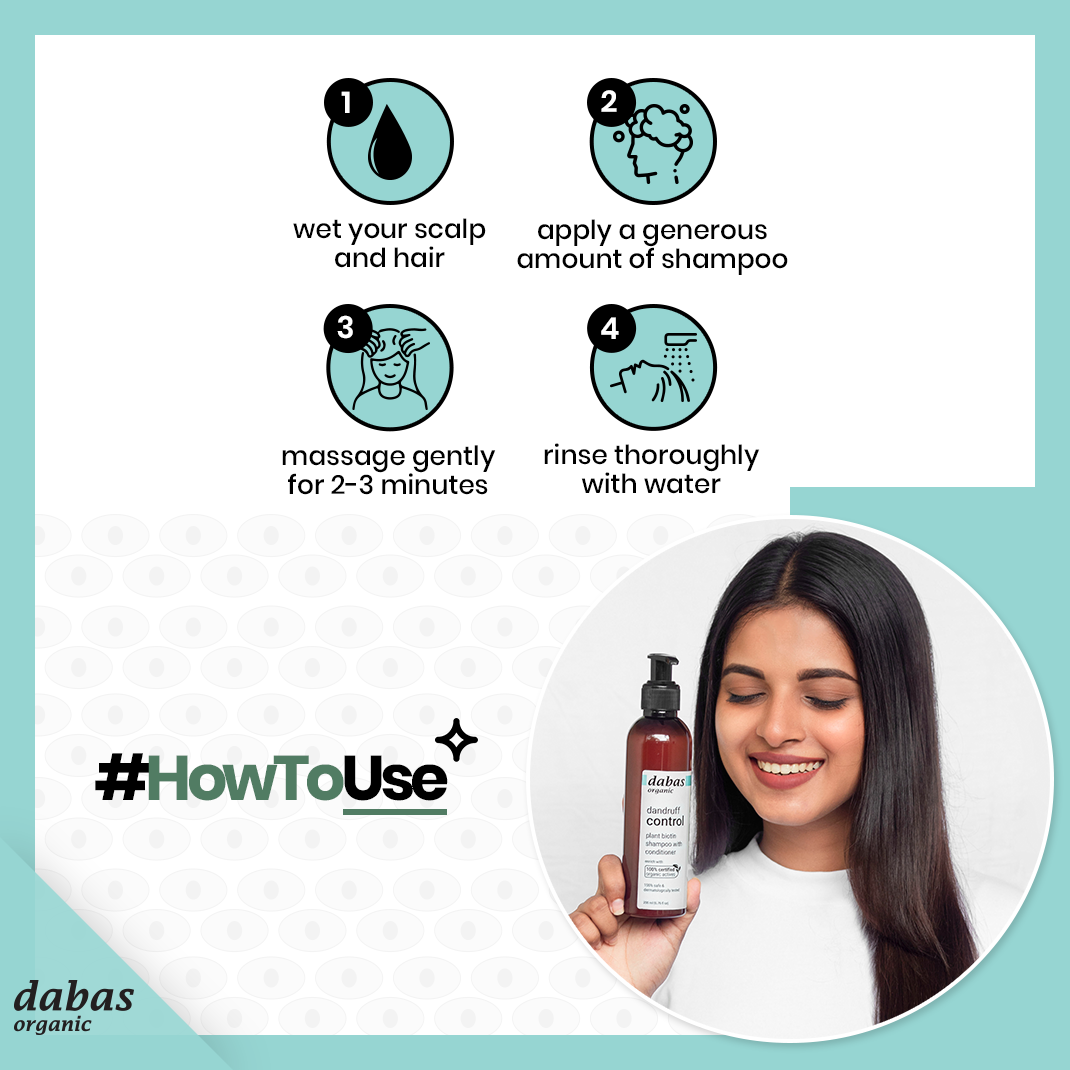 Dandruff Control Plant Biotin Shampoo with Conditioner
