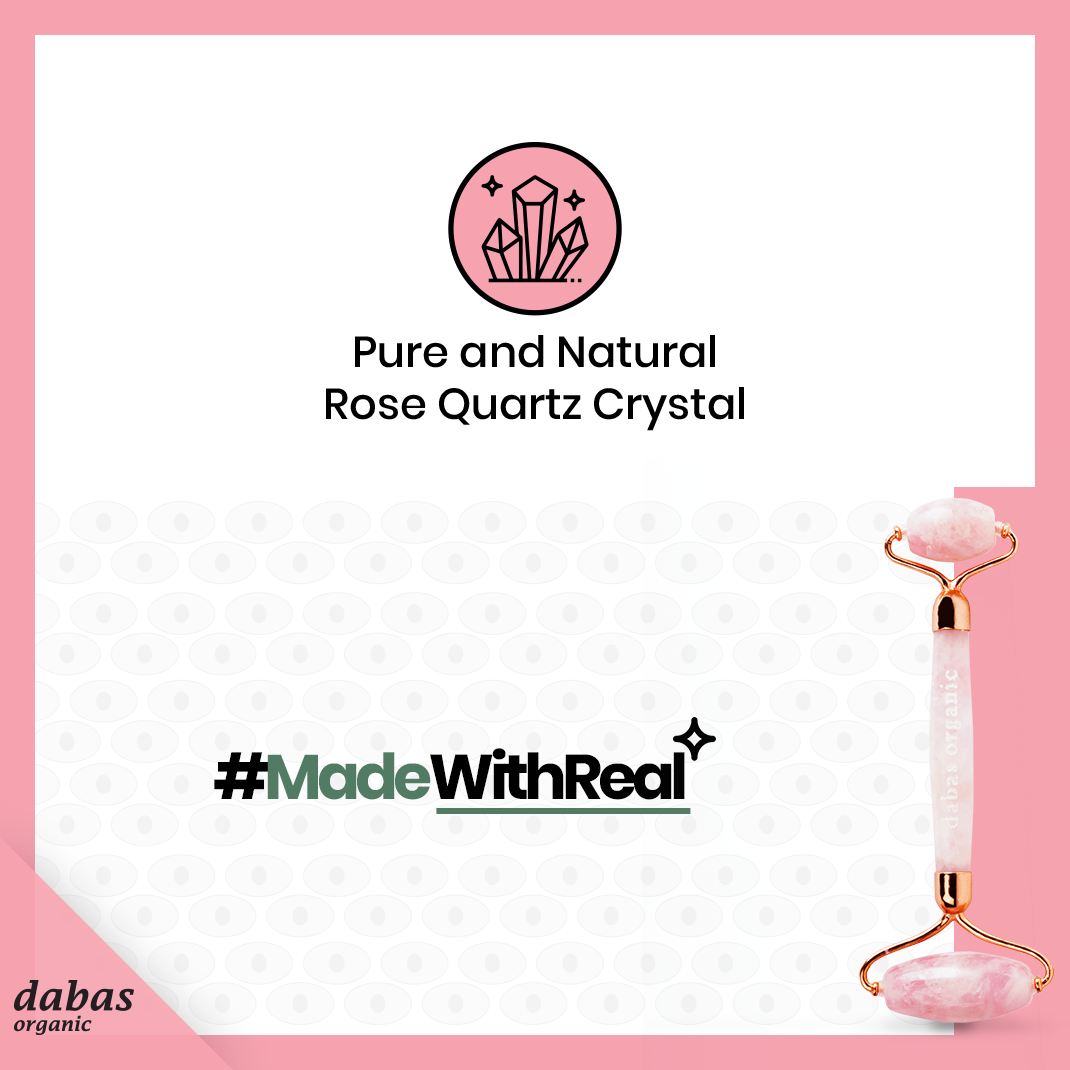 Skin Glow Rose Quartz Face Massage Roller